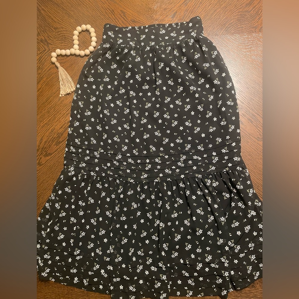 NWOT Madewell Tiered Peasant Midi Skirt Size XS